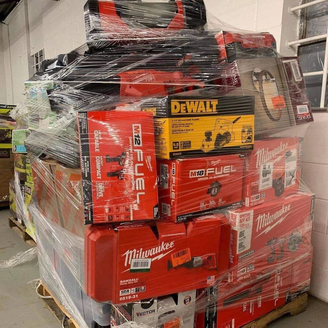 🌞Summer Sale is Heating Up!🏖️MIXED TOOLS PALLET – LOT ID: 251537 – Untested Customer Return