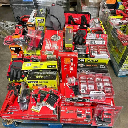 🌞Summer Sale is Heating Up!🏖️MIXED TOOLS PALLET – LOT ID: 251537 – Untested Customer Return